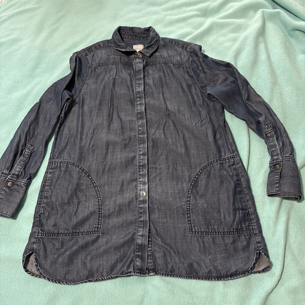 Chico’s Size 8 Denim Tunic Blouse